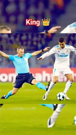 Ronaldo magic in referee 😲😂 #shorts #ronaldo #messi #shortsfeed