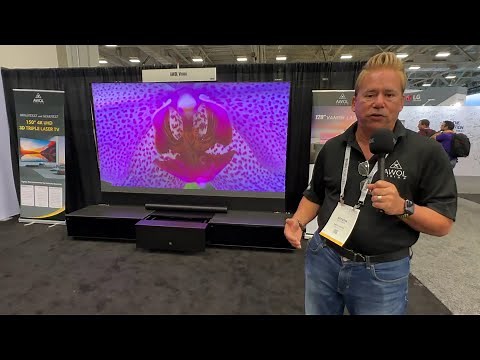 AWOL Vision Displays Their Innovative Laser TVs (Vanish, LTV-3500 and LTV-2500) AT CEDIA 2022