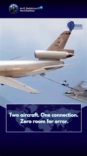 Arif Bakhtiar on Instagram: "Mid-air refueling is one of the most precise coordination tasks in aviation. Two aircraft must fly at the same speed and altitude — sometimes over 500 km/h — while maintaining stable formation in turbulent air. A tanker deploys a boom or hose system, and the receiving aircraft carefully aligns for contact. There’s no landing. No pause button. Sensors, flight control systems, and pilot coordination work together in real time to maintain alignment within meters. Even s