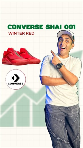 Amit Pandey • India’s Sneaker Expert & Culture Creator on Instagram: "Hot Sneaker on the block 🟥 Converse Shai 001 'Winter Red' {converse, shai 001, converse shai 001 winter red, sneaker drop update, sneaker release info, sneakerhead, sneaker content, sneaker culture, sneaker collabs, collaborations, sneaker brands, marketing, sneaker stories, sneaker recommendations} Cop or Pass??"