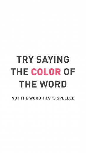 1.3K views · 15 reactions | Stretch your brain! Quickly say aloud the color you see in every word, not the word you read. It's harder than it looks, right? It's called the Stroop Effect, which is a simple phenomenon that reveals how our brain processes information when the name of a color doesn't match the color you actually see. | Elevate - Brain Training | Facebook