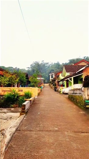 Village view in the morning