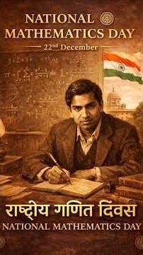 National Mathematics Day: Honouring Srinivasa Ramanujan — India’s timeless gift to mathematics 🇮🇳