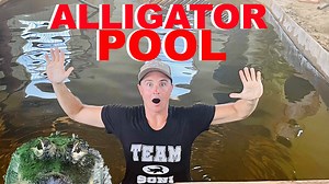 Jumping into the alligator pool to fix the water pump! | Corbin Maxey