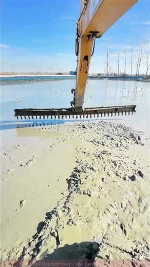 Excavator Grader in Action: From Muddy to Smooth!