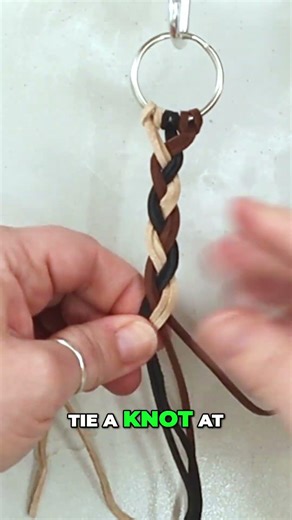 DIY Leather Keychain: Easy Braided Craft