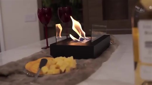 Tabletop Fire Pit Portable Indoor Fireplace Decor Outdoor Heaters Table Top Fire Pit Chimenea Fireplace Patio Smokeless Fire Pit