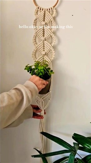DIY Macramé Wall Plant hanger - Beginner friendly - Mini tutorial #india #macrame #handmade