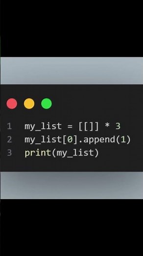 Python List Multiplication Bug 🐍 Coding Trap Most Devs Miss! #Shorts