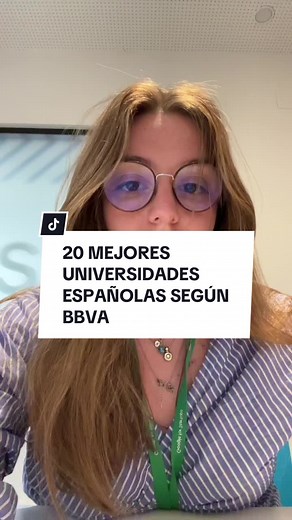 20 Mejores Universidades Españolas según BBVA
