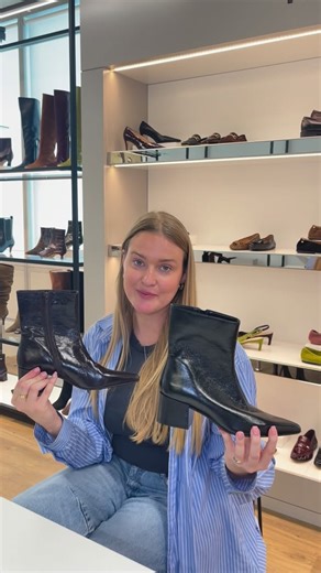 Our Buying Manager Natalie shares all details of our must-have ankle boots. Two boots, endless ways to wear them. #dunelondon #startwiththeshoes #aw25 #bootseason | Dune London