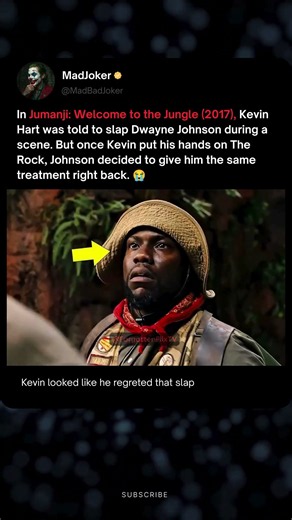 While Filming Jumanji, The Rock Slapped Kevin Hart Back