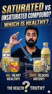 Which Fat is Healthier? | Vegetable Ghee vs Oil | Saturated vs Unsaturated Fat #education #health