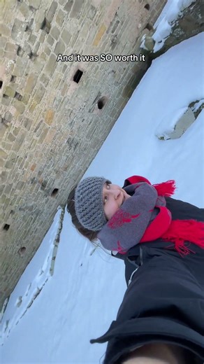 Got to power through… 📍Noltland Castle, Westray #archaeology #snow #orkney #castle