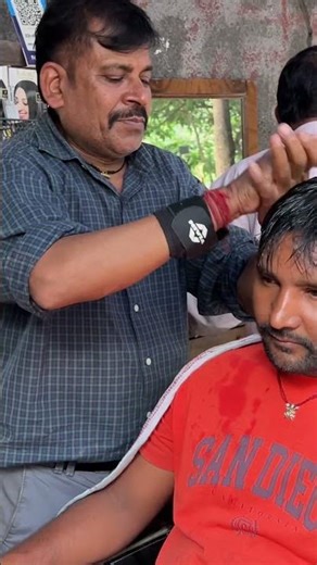 Mind-Blowing Instant Stress Relief Head Massage#relaxing #shortvideo #headmassage #dailymax #barber