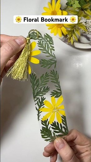 🌼 Floral Bookmark Idea 🌼 Easy to Make #diy