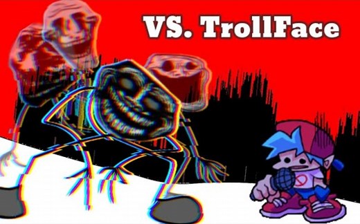 Friday Night Funkin' - VS. Troll Face _Troll Face Over Whitty_ Mod _ Full Week