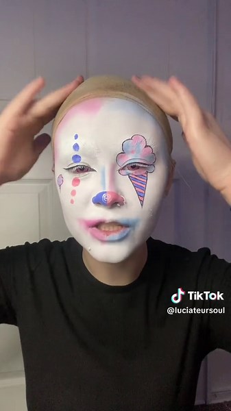 Creative Cotton Candy Clown Makeup Tutorial