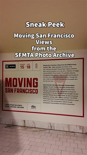👀 Sneak peek before the doors open. Moving San Francisco: Views from the SFMTA Photo Archive 1903–Now brings together historic and contemporary photographs that tell the story of our city through its transit system. We’re putting the final touches on the exhibit ahead of tomorrow’s opening reception and we’d love to see you there. 🎉 Opening reception: January 15 | 5–7 p.m. 📍 SF City Hall | Ground Floor & North Light Court 🗓 On view through June 18, 2026 In partnership with @SF_Arts_Commissio