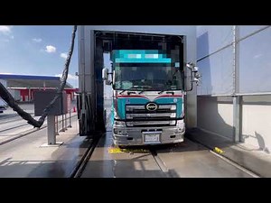 大型トラック洗車機 洗車手順。 대형 트럭 세차기 세차 순서. Heavy truck car wash machine car wash procedure.