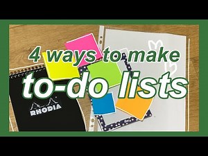 4 ways to make a to do list 🌵apps, methods, ideas