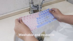 Allinside Silicone Keyboard Cover for New MacBook Air 13 inch A2179 Released in 2020 with Touch ID and Retina Display US Version, Rainbow