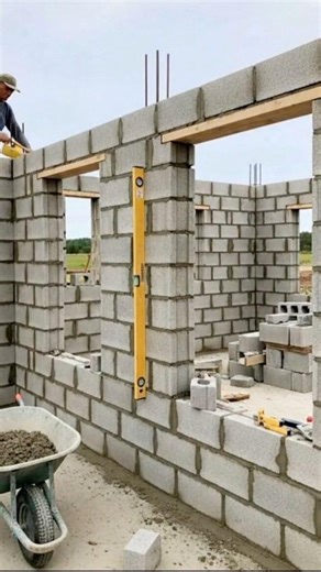 During block work heavy rain fall #construction #blockwork #rain #excavation