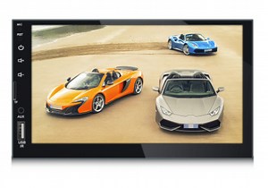 [Hot Item] Radio Retractable Screen Headrest Sound System Full Set 7 Inch 1 16g Video Android 360 connector Armada FHD 6201 Car DVD Player