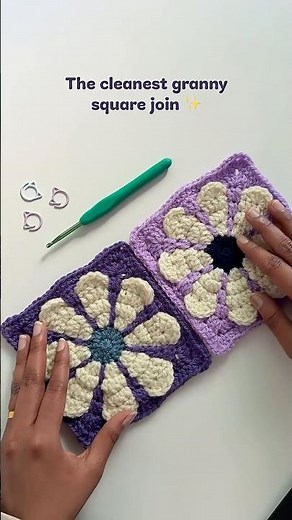 Crochet Tip: Seamless Granny Square Join✨