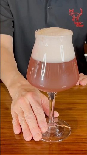 女性に人気なビールカクテル【カシスビアー】#ビール #カクテル #カシス #作り方