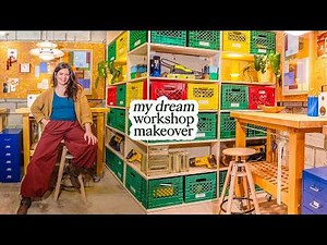 My dream DIY workshop makeover | beautiful, functional AND organized