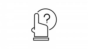 Download question outline icon animation. transparent background for free