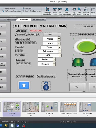 Introducción a la creación de botones y combo box para capturar datos en SQL Server#synteck #PLC #electronica #industria #HMI