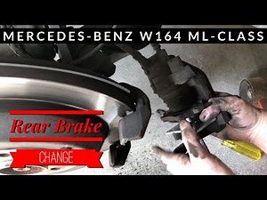 How to Easily and Safely Replace Rear Brake Pads on Mercedes ML350 W164 - ML280 ML300 ML320 GL350