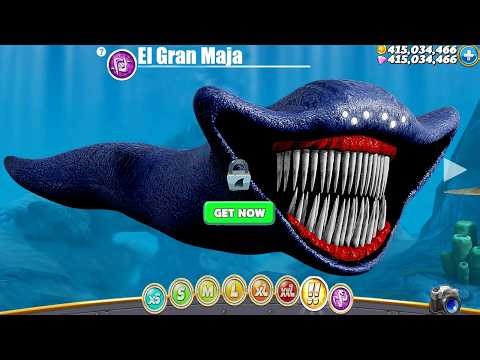 Hungry Shark World - El Gran Maja New Shark Coming Soon - All 46 Sharks Unlocked Hack Gems Coins Mod