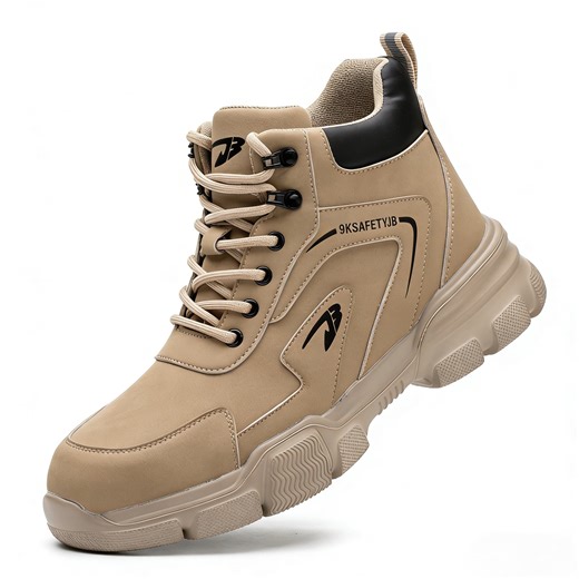 YOURDIARY Mens Steel Toe Safety Shoes Puncture Resistant Non-Slip Work Boots for Industrial Construction