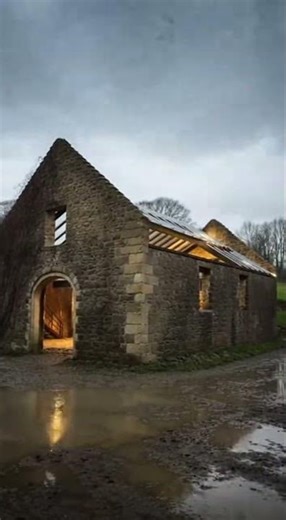 From Ruin to Modern Barn: 15-Second Restoration Time-Lapse