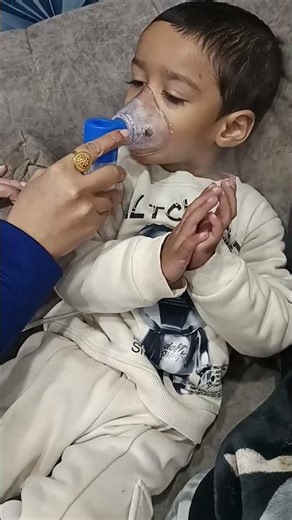 Pehla Nebulizer👶✨pehli smile 😍 #viral #cutenessoverload #love#currycuteness #shortvideo #ytshorts