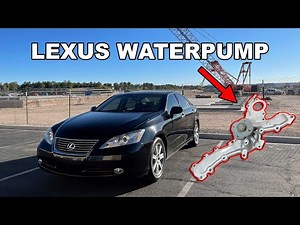 WATER PUMP REPLACEMENT ON V6 TOYOTA / LEXUS 2GRFE : 2008 Lexus ES350 : HOW TO