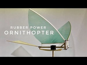 FLYING BIRD ORNITHOPTER MECHANISM RUBBER POWER SIMPLY