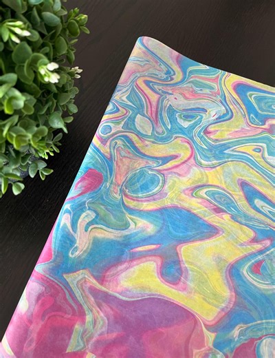 IRIDESCENT TIDES Print Design Gift Grade Tissue Paper Sheets Choose Size & Package Amount - Etsy