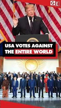 USA votes against the ENTIRE WORLD, opposing equal representation of Africa
