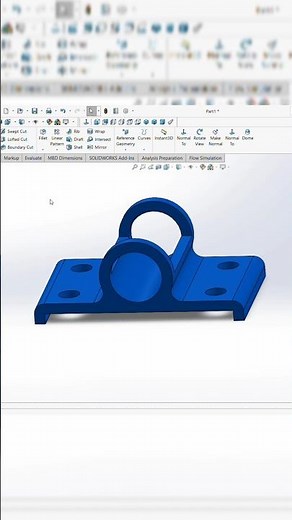 SOLIDWORKS PART MODELING 18|| #shortfeed #solidworks #3ddesign #cad
