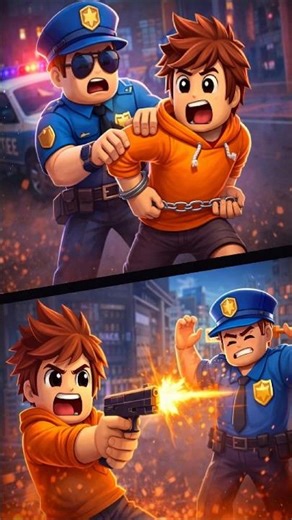 SOLO vs POLICE in BARRY’S PRISON RUN 🚔😱 #roblox #trend #shorts #gaming