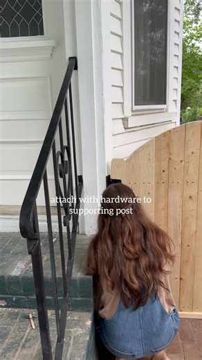 HOW TO MAKE A GARDEN GATE! #diy #howto #project #garden #gate