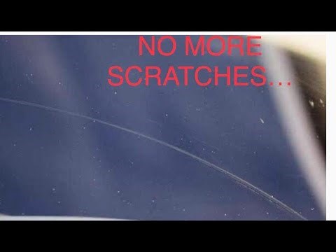 Fixing a scratched windshield