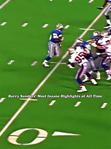 Barry Sanders' Unforgettable Football Highlights