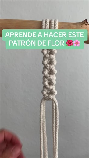 Aprende a hacer un patrón de flor en macramé 🌸🌺