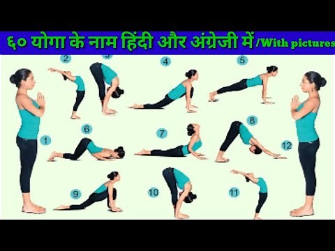 60 Yoga Names in Hindi and English with Pictures ||Yoga Asanas Names With Picture,Education For All