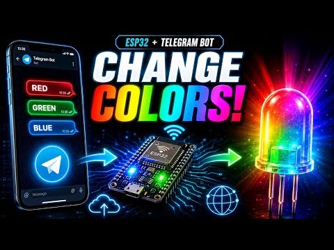 How to Control RGB LED with ESP32 Using Telegram Bot